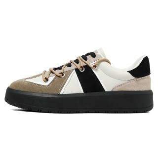 ONN Cow Suede Fashion Trend Slip Resistant Abrasion Resistant Low top Skateboard Shoes Men's White