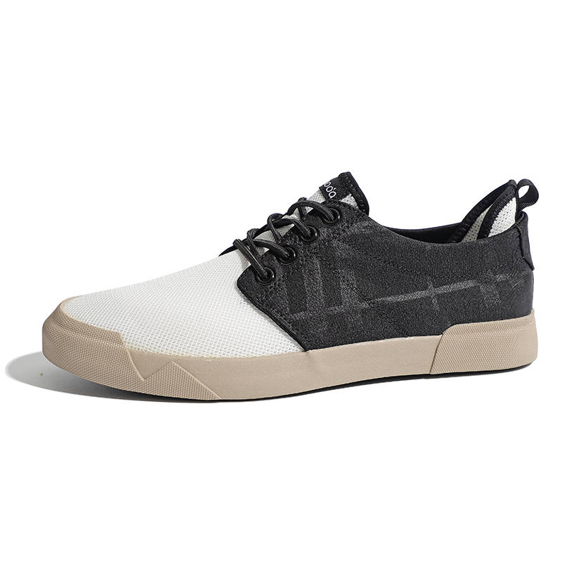Baoda Men's Casual Shoes Men's Low Top Khaki, Black, White