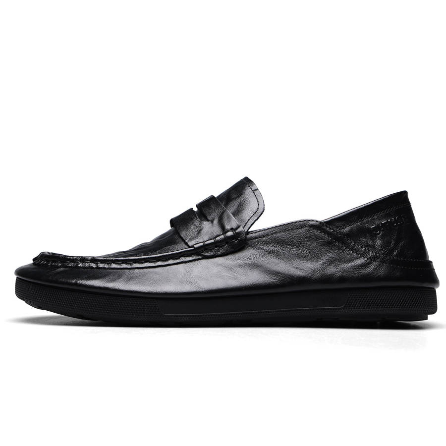 D:FUSE SCANDINAVIA D FUSE SCANDINAVIA Cow Leather Casual Shoes Men's Black