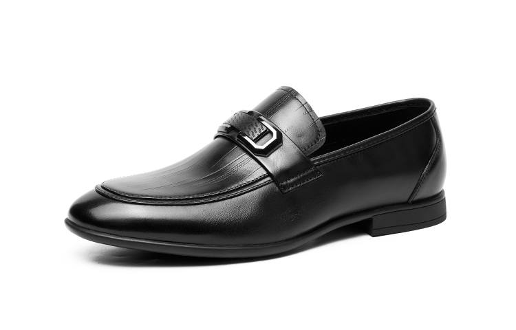 AOKANG Casual Leather Shoes Men's Low Top Black, Brown