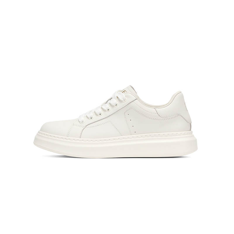 HALEBOSS Top Grain Cow Leather Slip Resistant Abrasion Resistant Low top Skateboard Shoes Men's