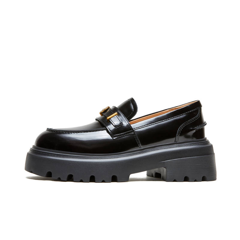 AQUASCUTUM Cow Leather Loafers Women's Black