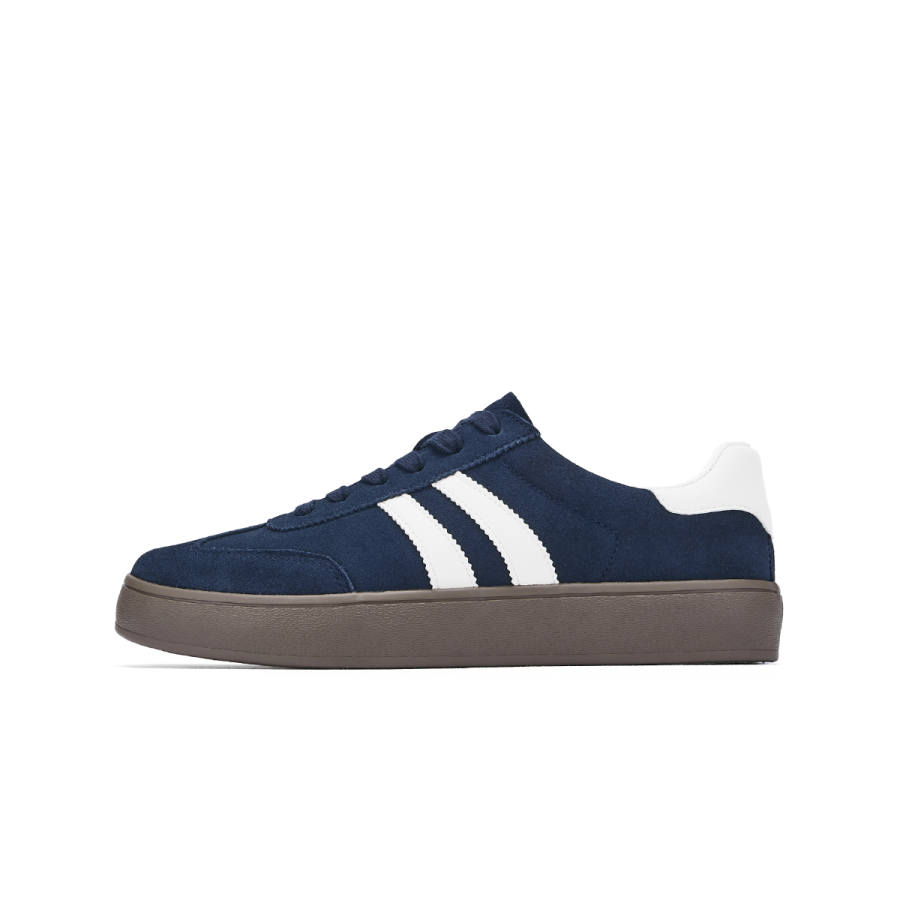 Hotwind Synthetic Leather Abrasion Resistant Abrasion Resistant Low top German Army Trainers Men's Blue