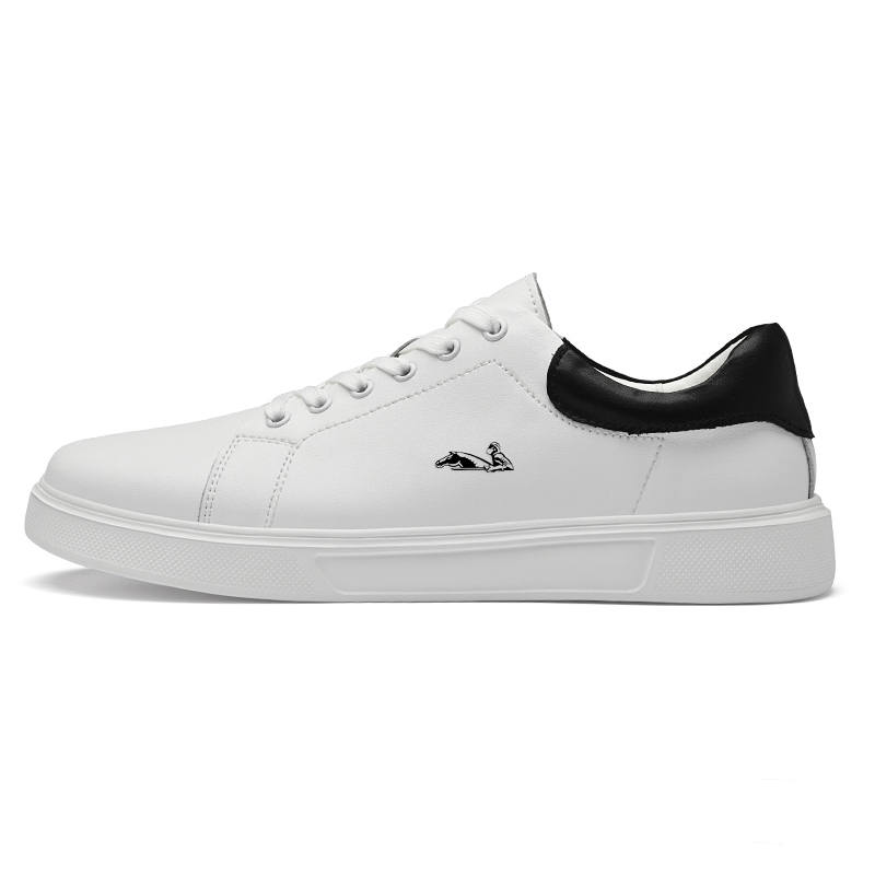 YINGLUNQISHI Cow Leather Low top Skateboard Shoes Men's