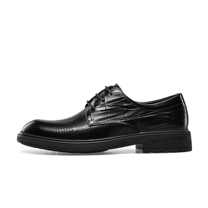 KANGNAI Dress Shoes Men's Low Top Black
