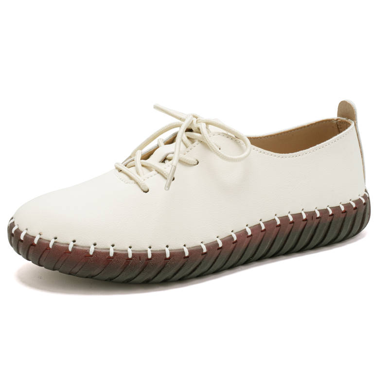 Reivantix Reivanti Microfiber Leather Casual Shoes Women's Beige