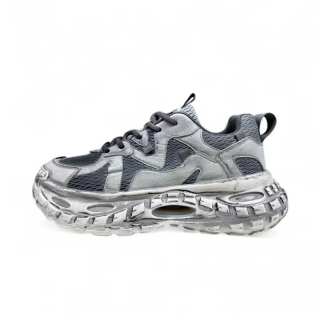 NPL Lightweight Height Increasing Low top Chunky Sneakers Men's Lead Gray