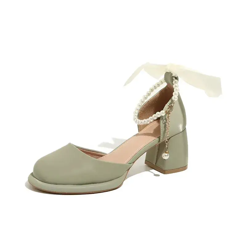 DAWEIJIA Microfiber Leather Chunky Heel High Heels Women's