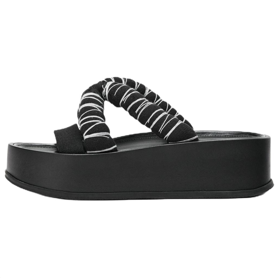 ZARA Fanglu Lin Abrasion Resistant Slide Slippers Women's Black