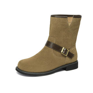 GEMEIQ Ankle Boots Women's Khaki/Apricot