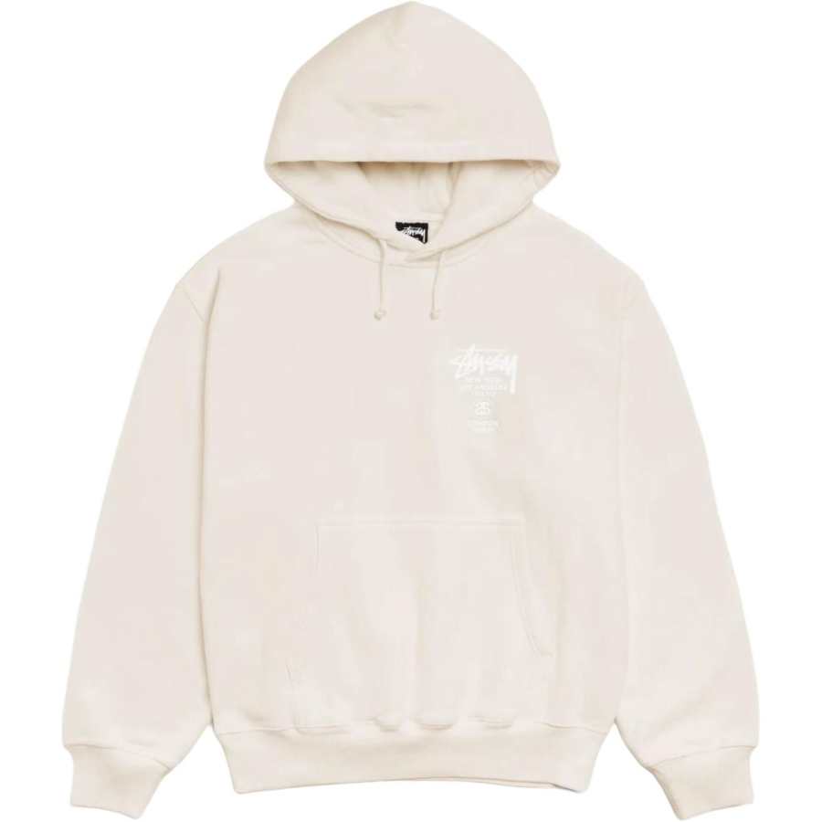 Stussy Sweatshirts Unisex Dusty Pink Hooded Non Detachable Moderate