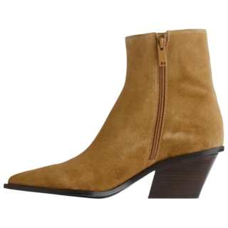 ARKET Cow Leather Ankle Boots 5CM Women's Brown