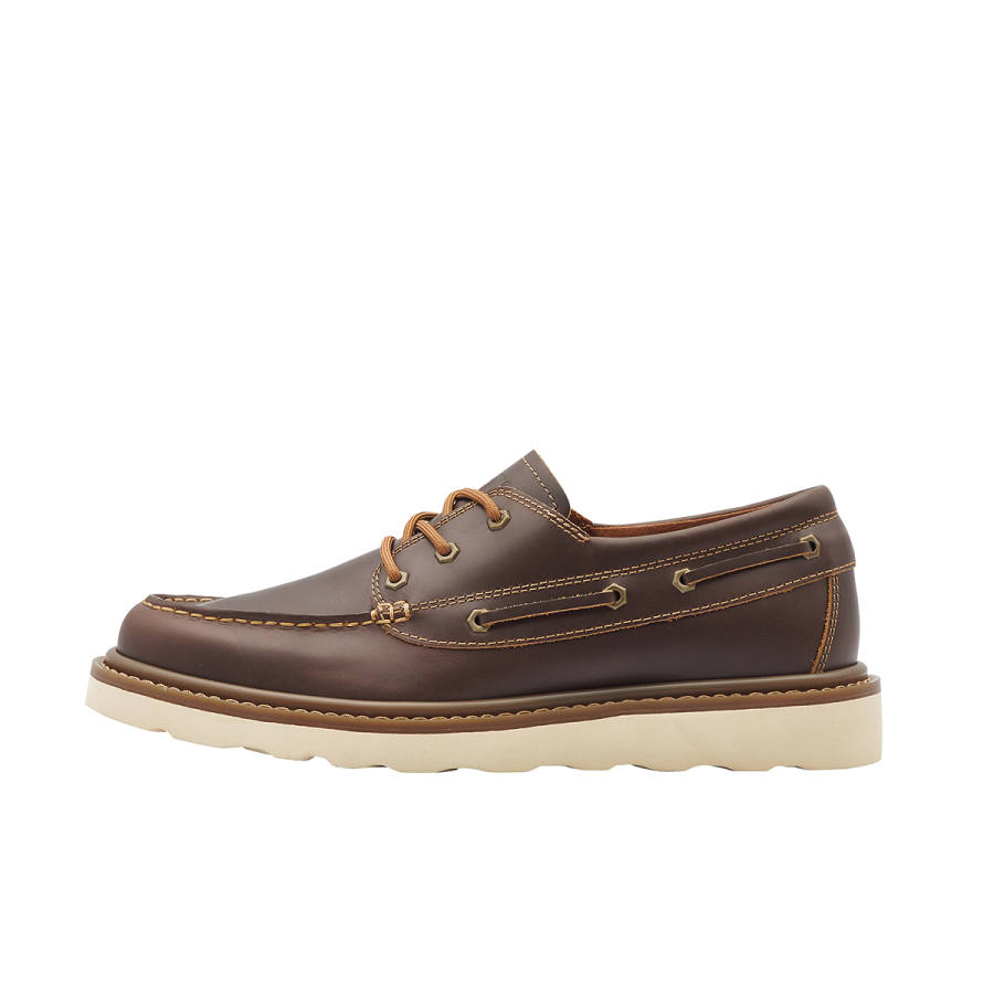 CAT Vintage Boat Shoes Men's Dark Brown