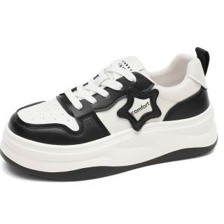 AOKANG Synthetic Leather Low top Skateboard Shoes Women's White