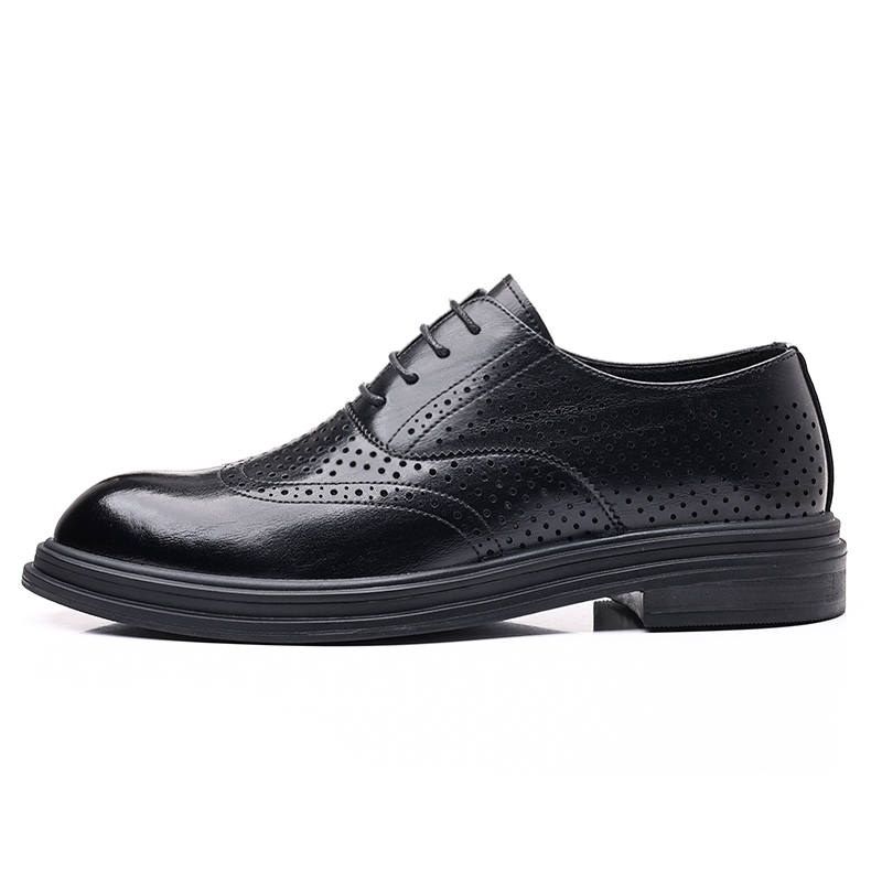 Shanpijiang Synthetic Leather Casual Shoes Men's Black