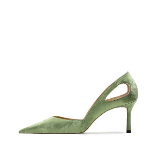 MIDITU High Heels Women's White/Green