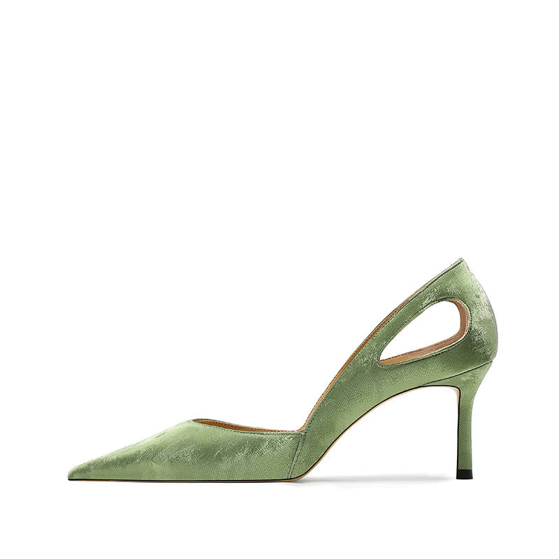 MIDITU High Heels Women's White/Green