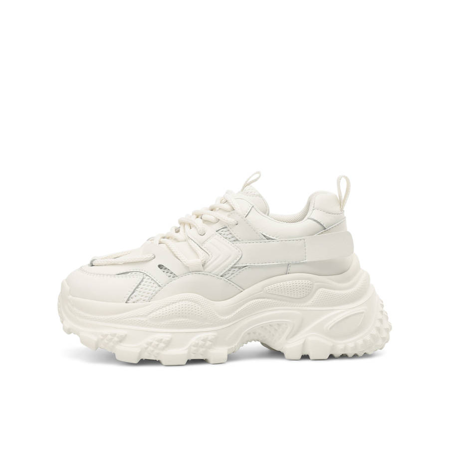 BOERDIQI Synthetic Leather Low top Chunky Sneakers Women's