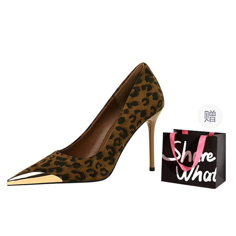 BIGTREE BIGTREE Suede Slim Heel High Heels Women's