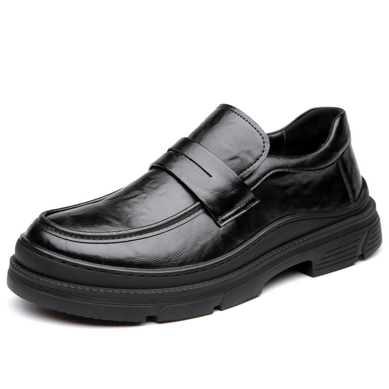 GONGNIUMEILI Men's Casual Shoes Men's Low Top Black/Brown