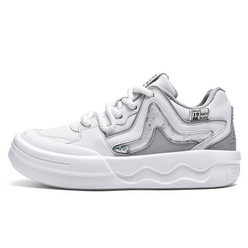 GUZHIDI GZJD Stars Illuminated, Niche Original Design, Sand Textured Thick Knot Drawstring Shoelace Microfiber Leather