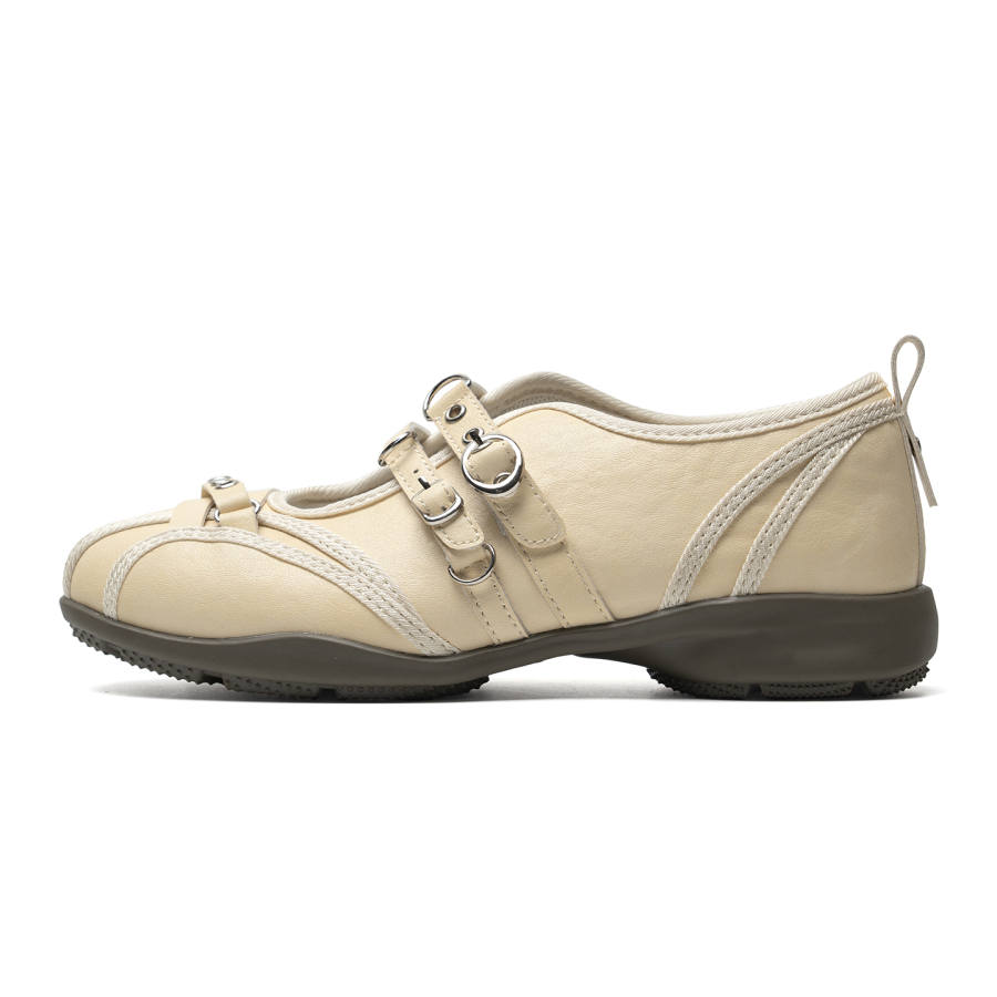 Mule Donkey Microfiber Leather Mary Jane Shoes Women's Yellow Rose