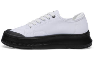 BENEUNDER Street Travel Abrasion Resistant Breathable Low top Canvas Shoes Women's Light Cloud White