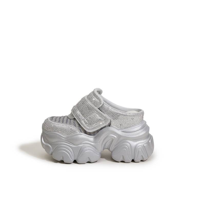 MILANLIANGE Rubber Sole Abrasion Resistant Slip Resistant Closed Toe Slippers Women's