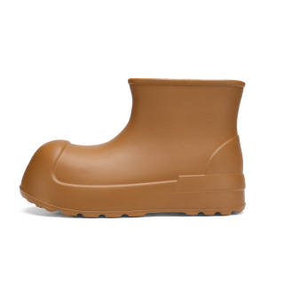 DAXIXIANSEN Rain Boots Women's Mid Top Brown/Beige Yellow/Black/Red