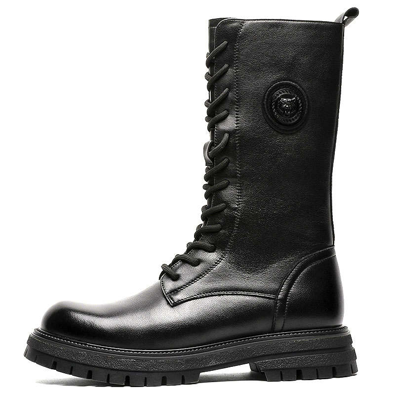 KAQIAODI Crew Combat Boots Men's Black