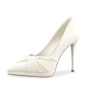AFJI Microfiber Leather Slim Heel High Heels Women's
