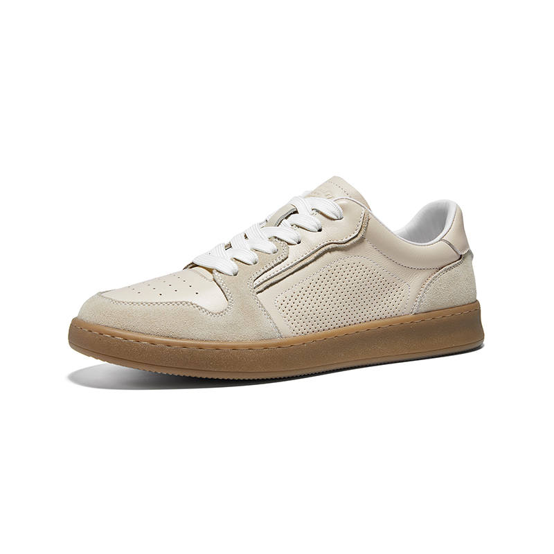 Hautton Jeans Abrasion Resistant Abrasion Resistant Low top Skateboard Shoes Men's Khaki