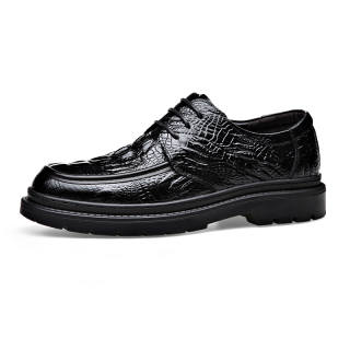 YIMINU Casual Leather Shoes Men's Low Top