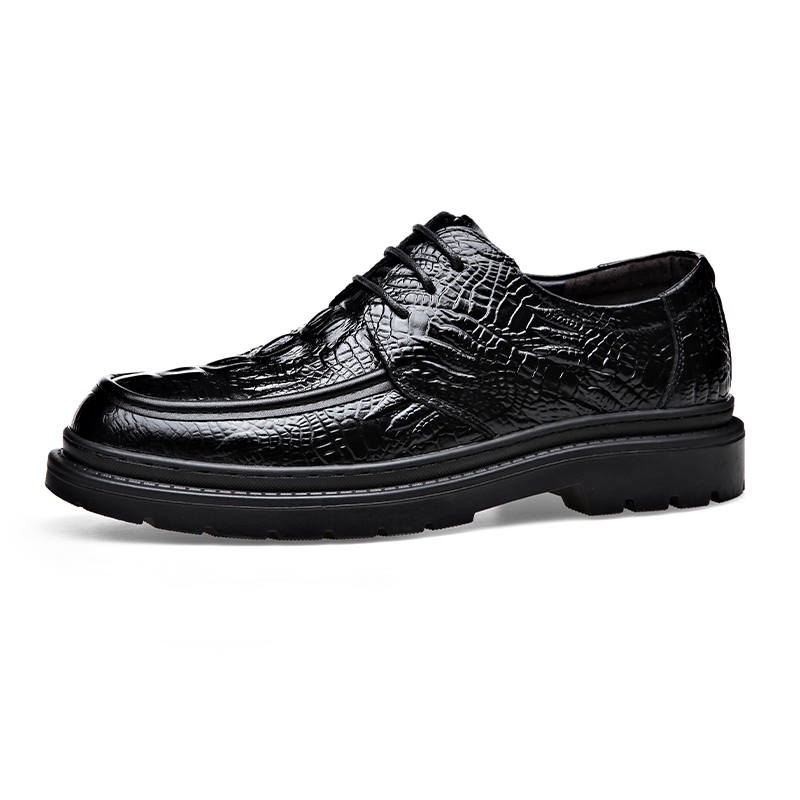 YIMINU Casual Leather Shoes Men's Low Top