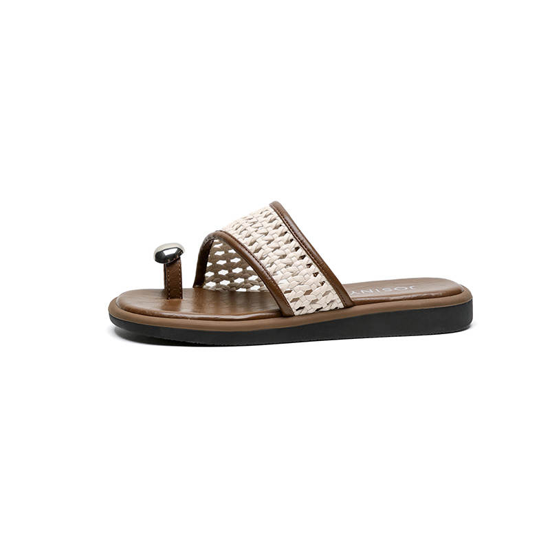 JOSINY Slide Slippers Women's Black/Ecru
