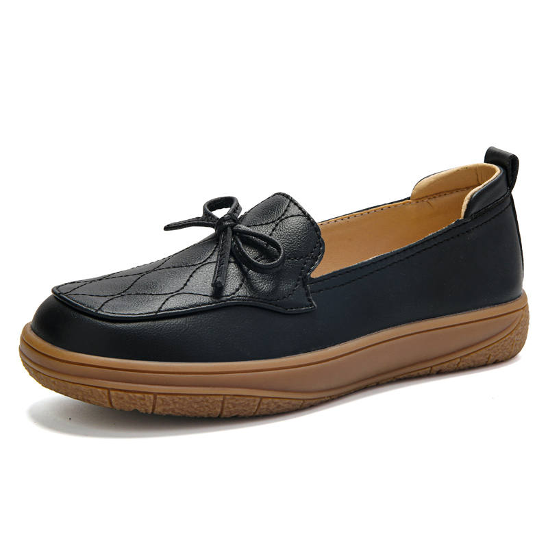 Reivantix Reivanti Cow Leather Loafers Women's Black