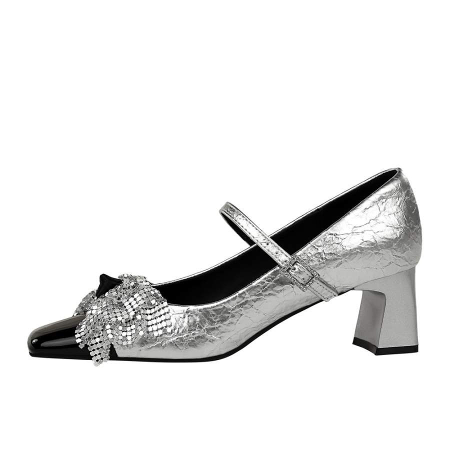 QITUMAUL Chunky Heel High Heels Women's
