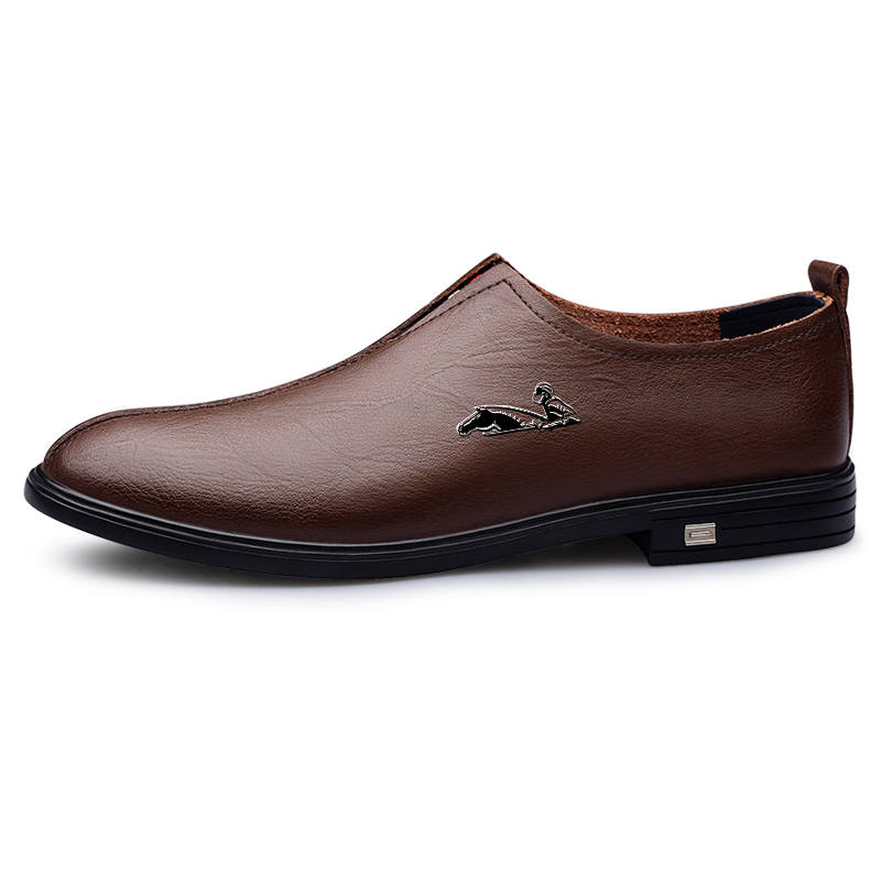 YINGLUNQISHI Top Grain Cow Leather Casual Shoes Men's