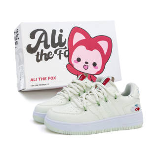 ALI THE FOX Skateboard Shoes Women's Low Top Aqua Green
