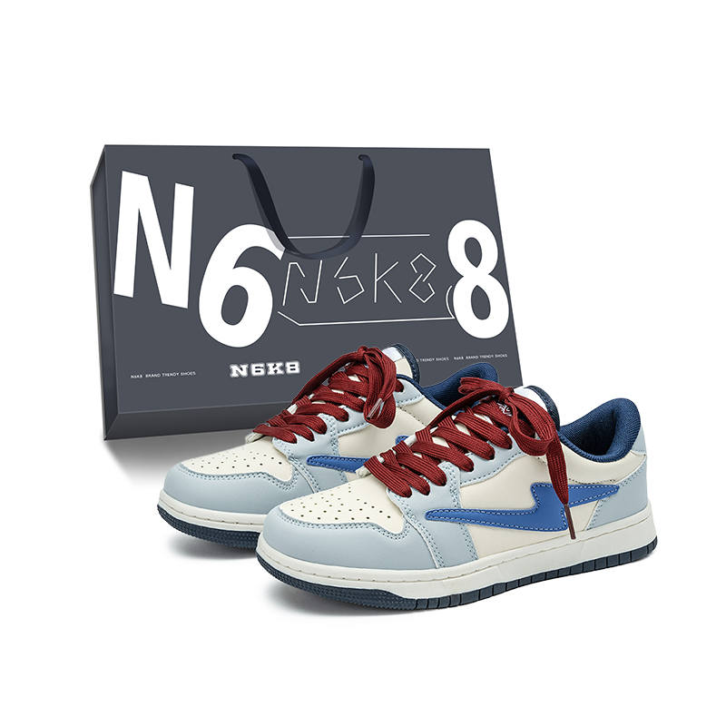 N6K8 Slip Resistant Abrasion Resistant Low top Skateboard Shoes Unisex