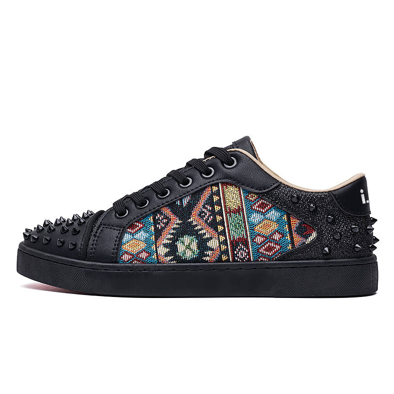 I.30 Pu Low top Skateboard Shoes Men's Black