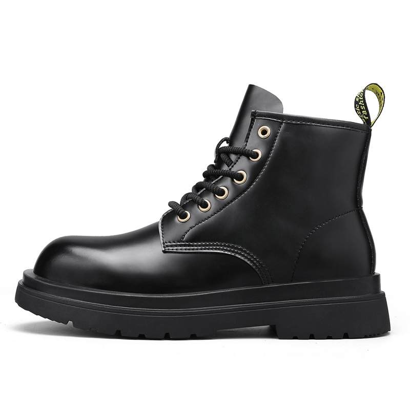 DAISHUTOU DAISHUTOU Crew Combat Boots Unisex Black