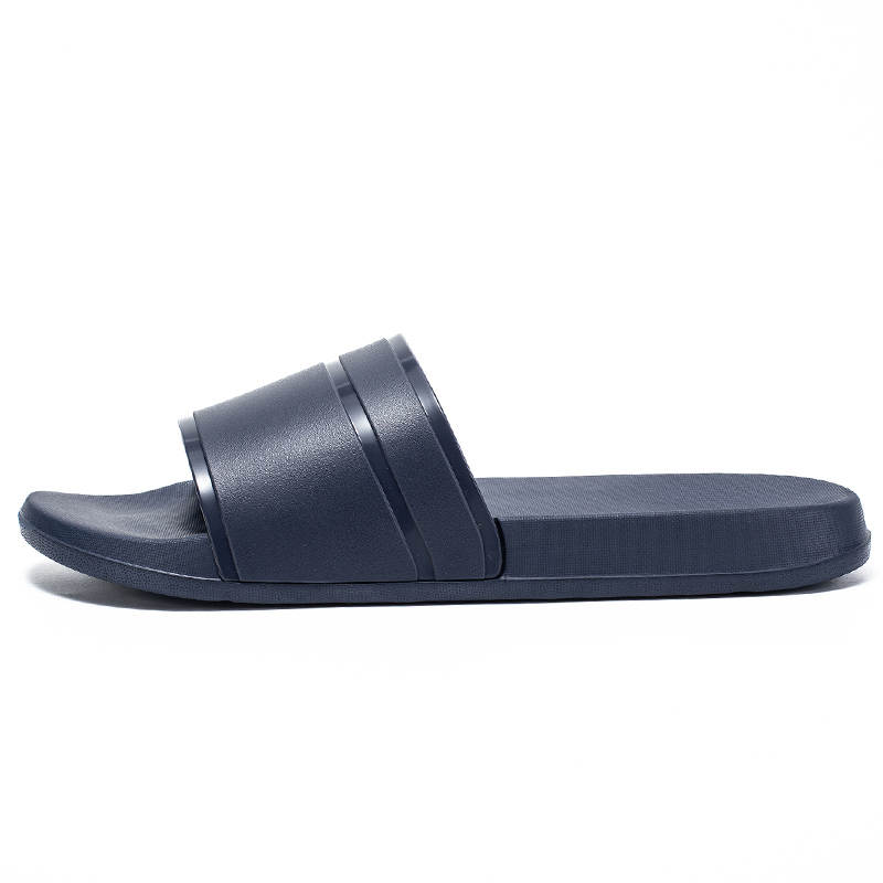 YIMINU Rubber Abrasion Resistant Abrasion Resistant Slide Slippers Men's Dark Blue