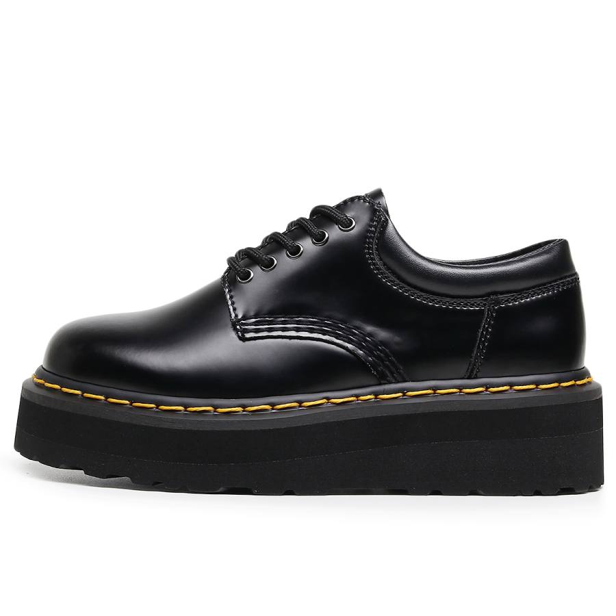 VFTS Cow Leather Low top Casual Shoes Unisex Black