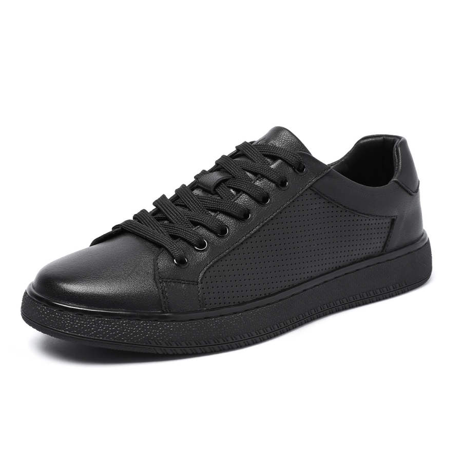 Mulinsen Top Grain Cow Leather Low top Skateboard Shoes Men's