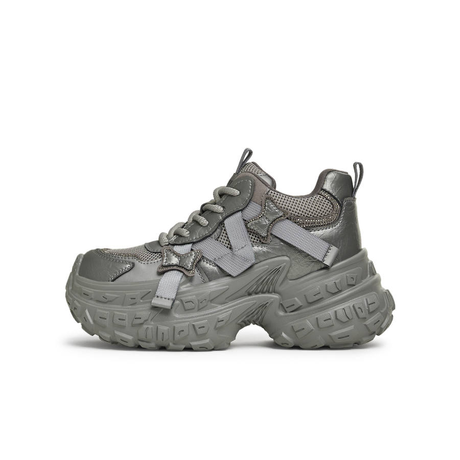 Teenmix Fabric Cushioning Slip Resistant Low top Chunky Sneakers Women's