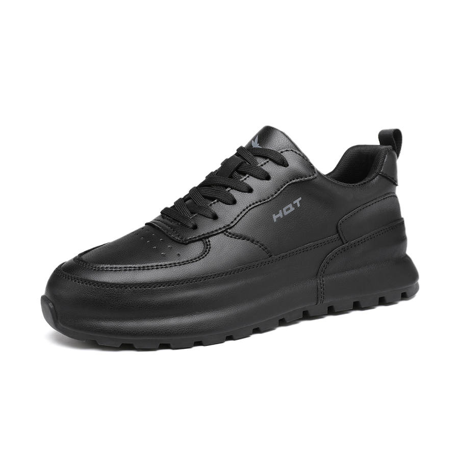 RED DRAGONFLY Pure Black Skateboard Shoes Height Increasing Abrasion Resistant Lightweight