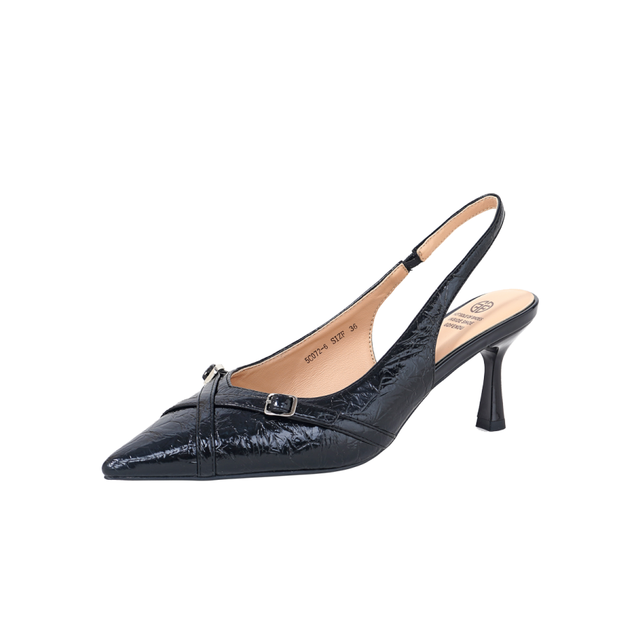 GUDIANFENGDU Pu Slim Heel High Heels 7cm Women's