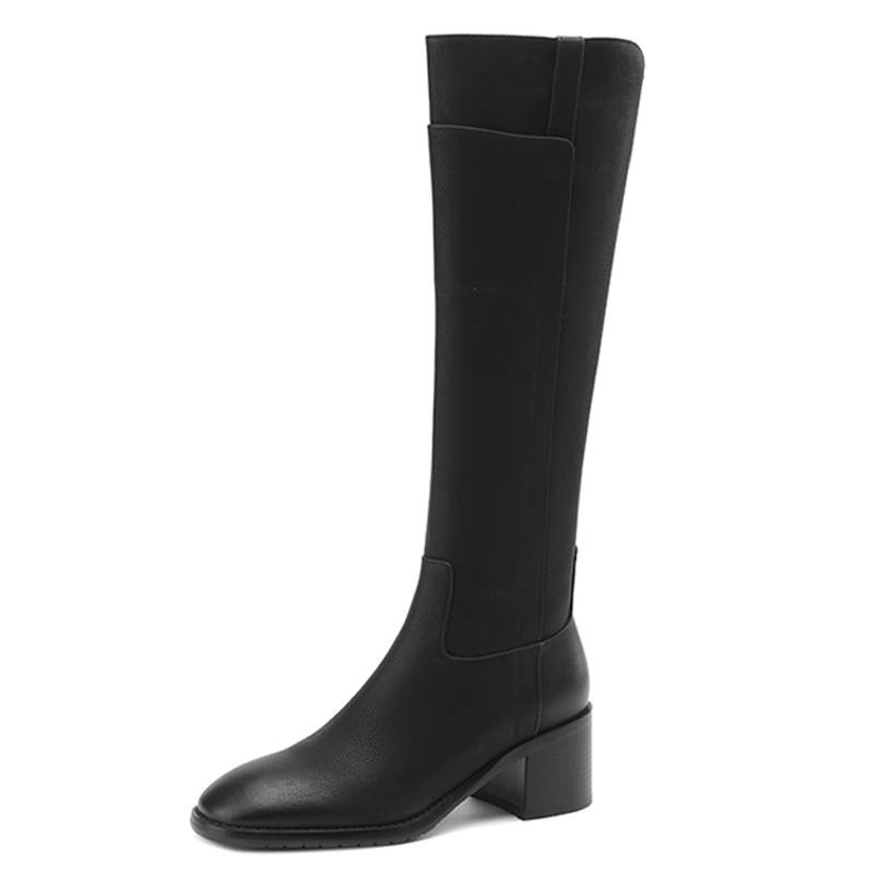 Devanro Devanro Top Grain Cow Leather Knee high Boots 6CM Women's