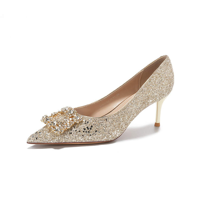 QITUMAUL Slim Heel High Heels Women's